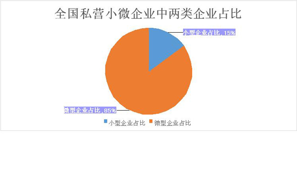 全國私營(yíng)小微企業(yè)中兩類(lèi)企業(yè)占比