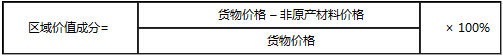 區域價(jià)值成分計算公式