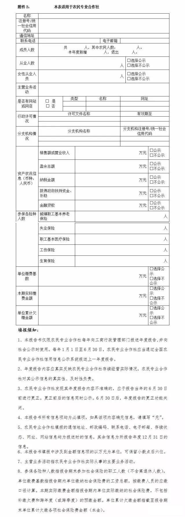 工商企監字〔2016〕247號《工商總局關(guān)于做好2016年度年報公示工作的通知》（全文）2