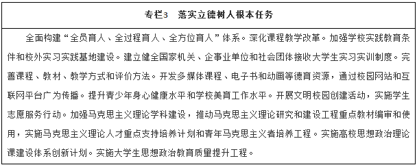 落實(shí)立德樹(shù)人根本任務(wù)