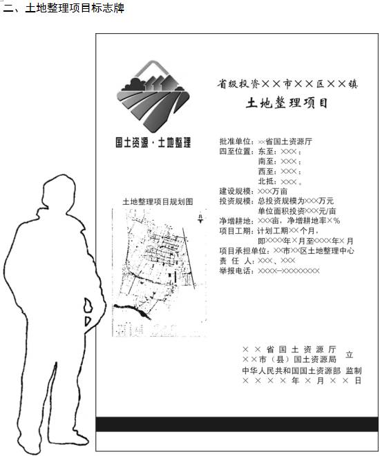 土地整理項目標志牌