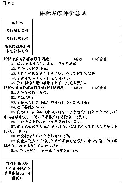評標專(zhuān)家評價(jià)意見(jiàn)